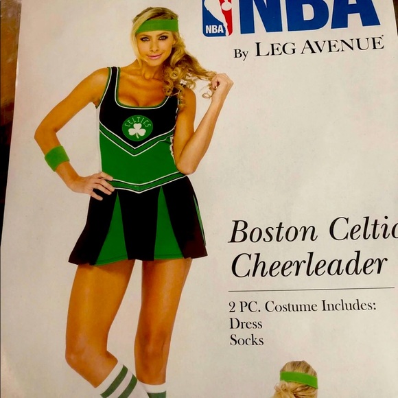 Leg Ave Boston Celtics Cheerleader Costume - SM/MD